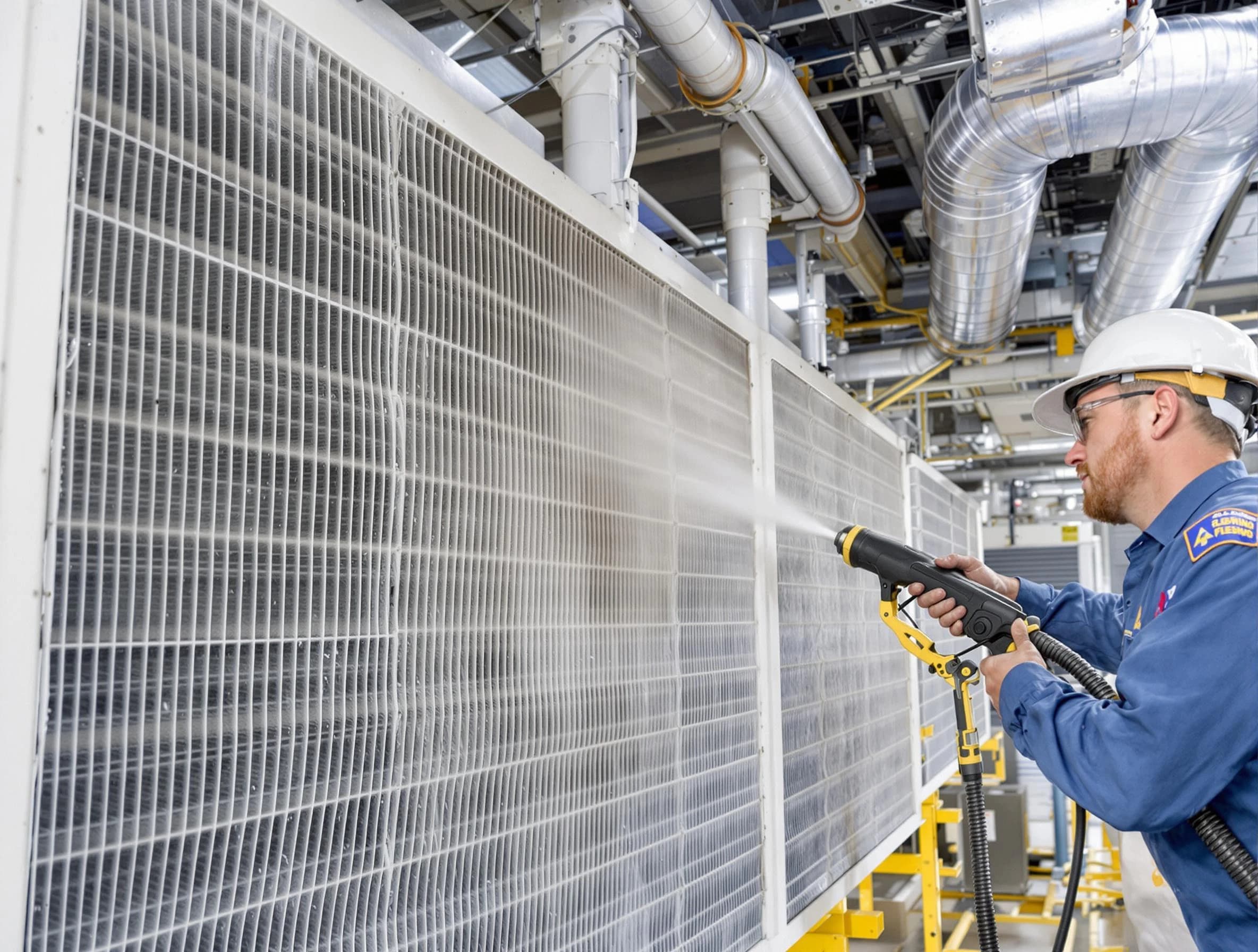 Professional commercial coil cleaning by Hapeville Air Duct Cleaning in Hapeville