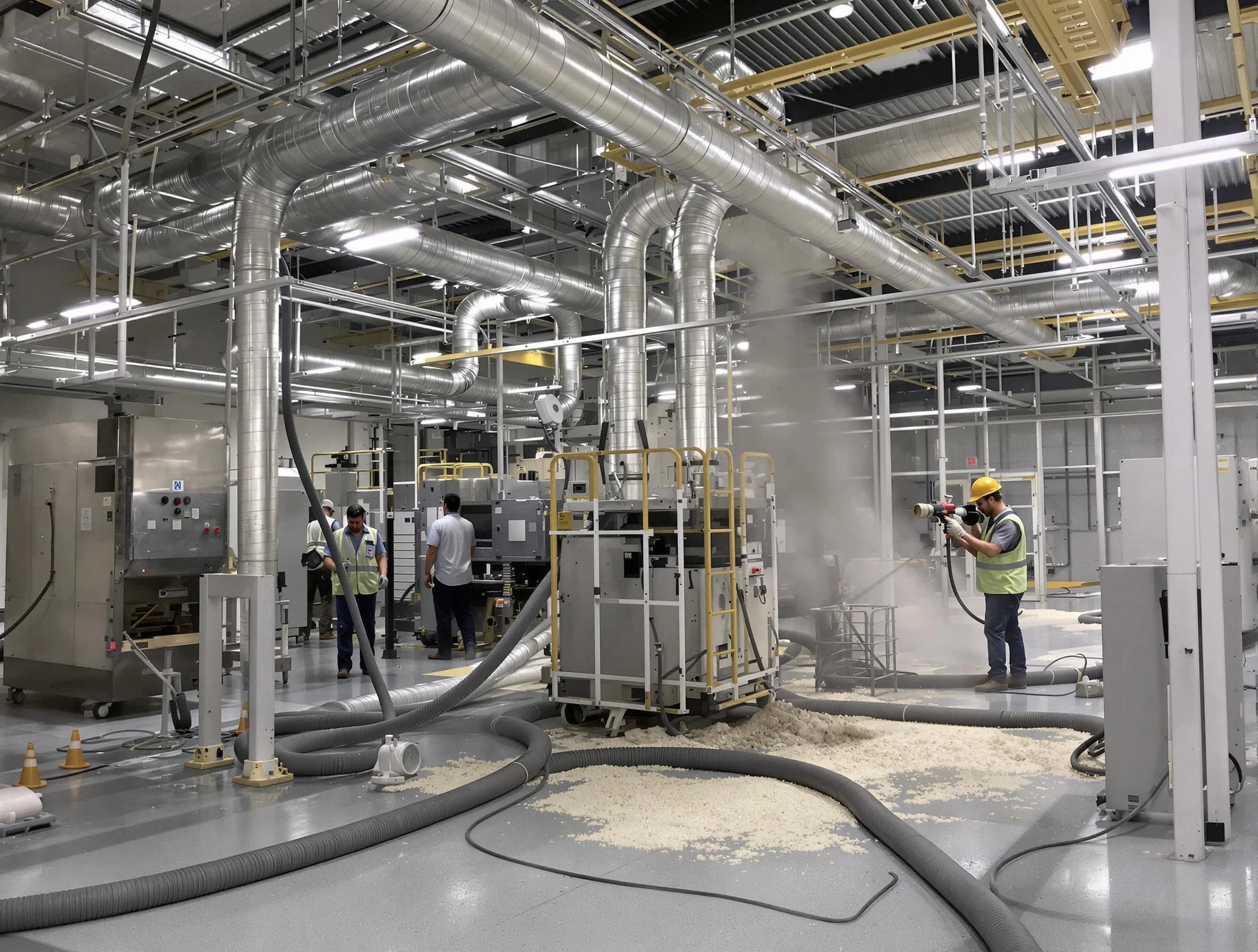 Heavy-duty industrial duct cleaning by Hapeville Air Duct Cleaning in Hapeville