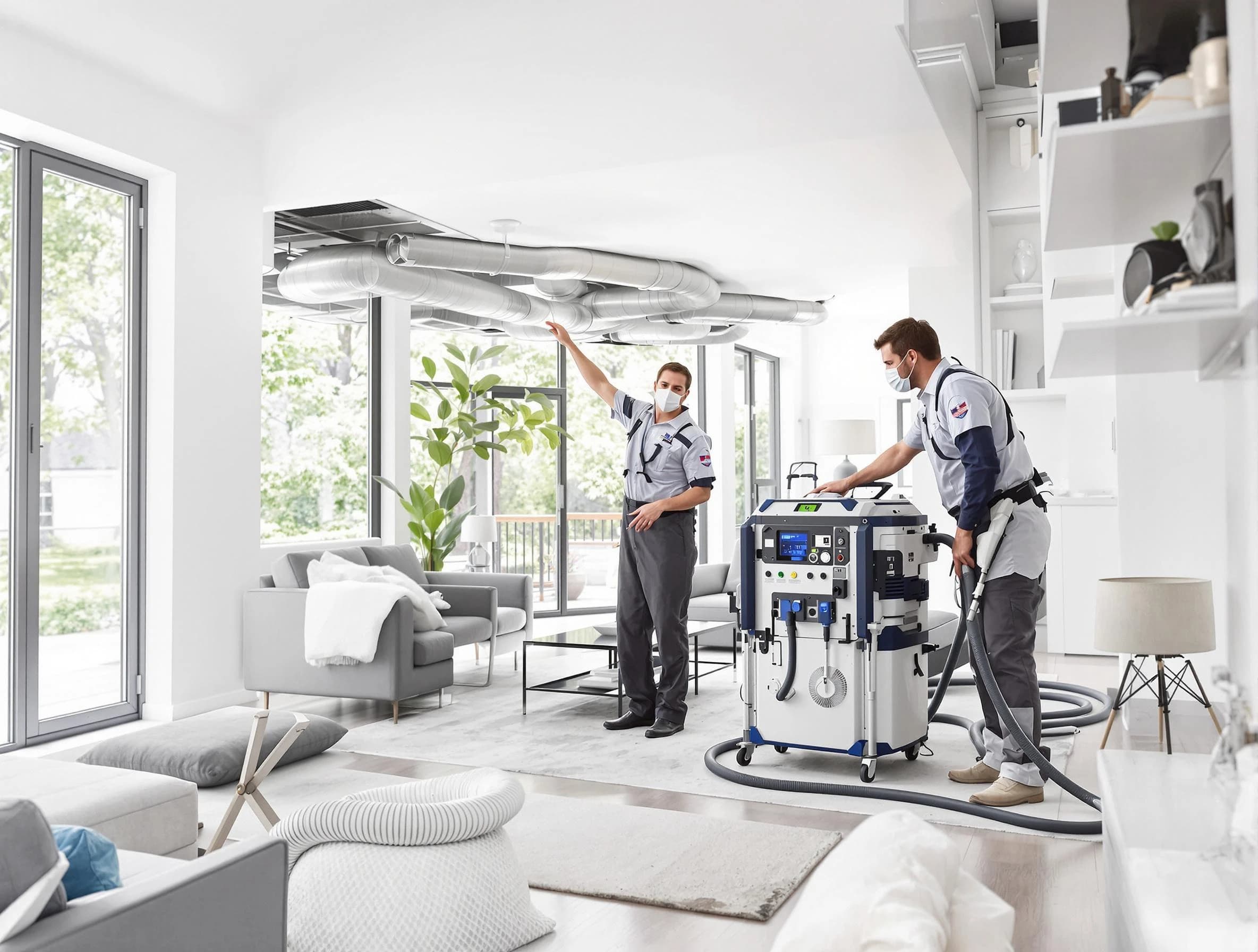 Hapeville Air Duct Cleaning professional conducting pure air duct cleaning with state-of-the-art equipment in Hapeville