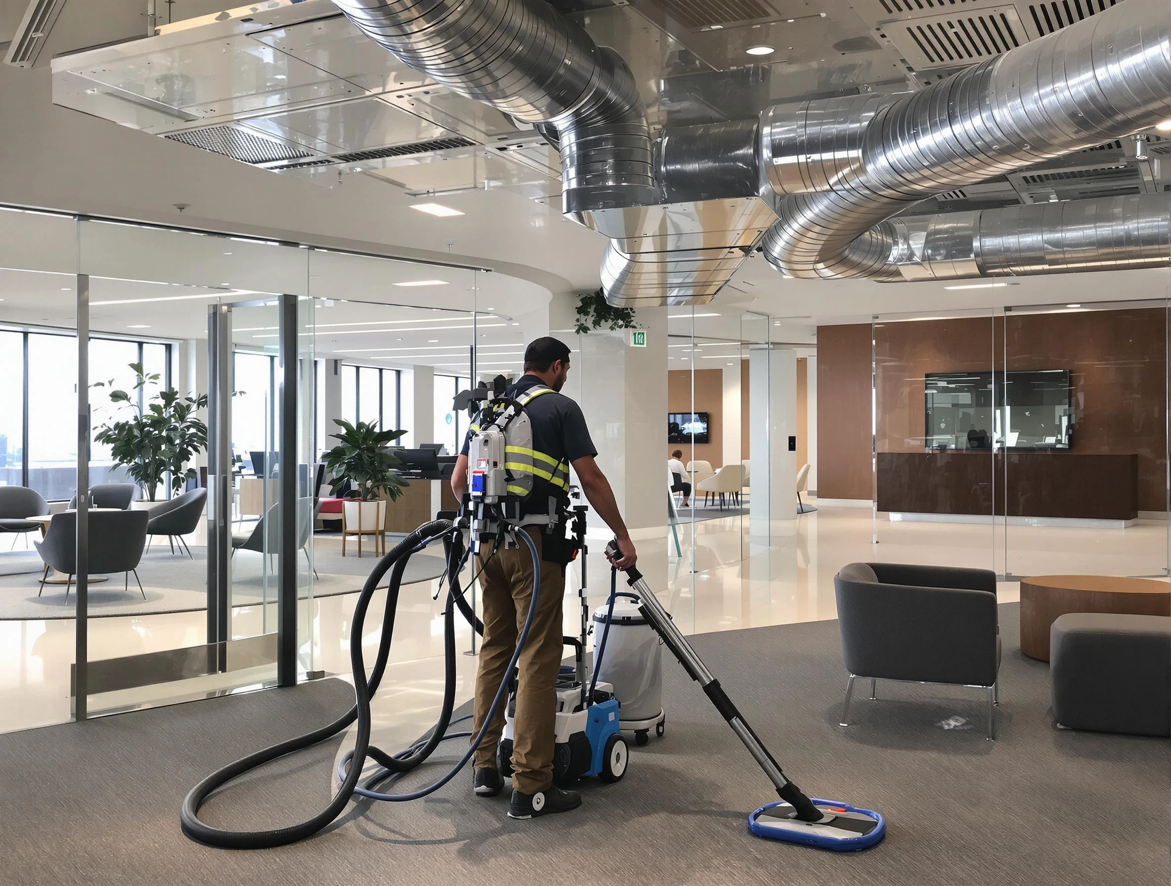 Commercial duct cleaning service by Hapeville Air Duct Cleaning in Hapeville
