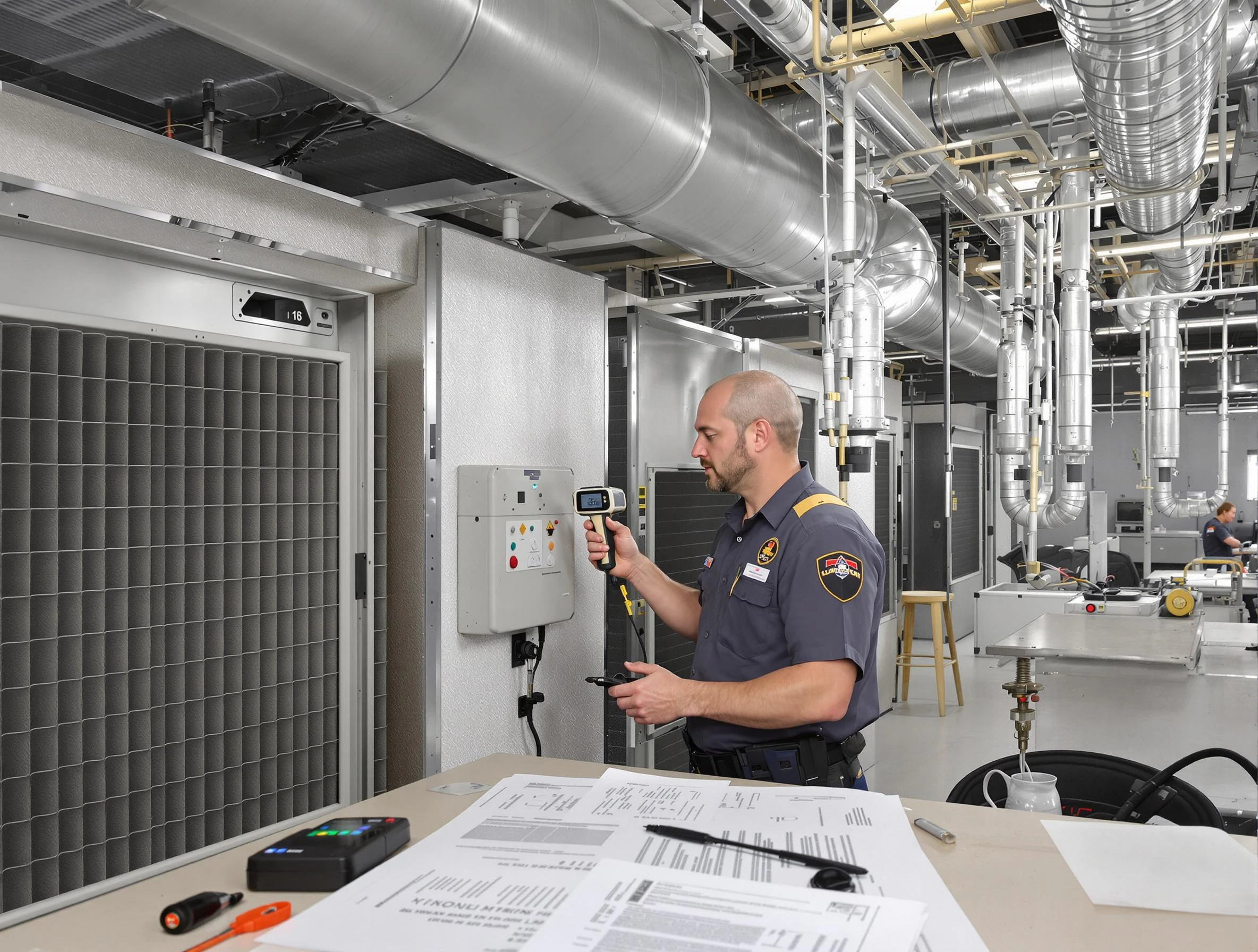 Professional filter system inspection by Hapeville Air Duct Cleaning in Hapeville