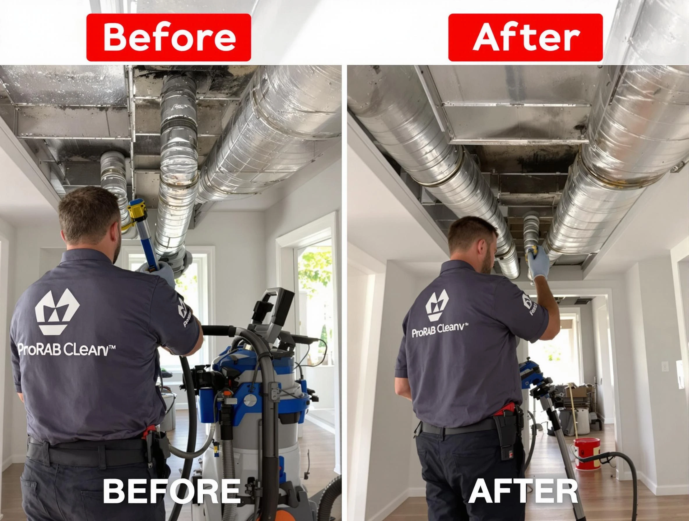Hapeville Air Duct Cleaning expert performing thorough residential duct cleaning in a Hapeville home